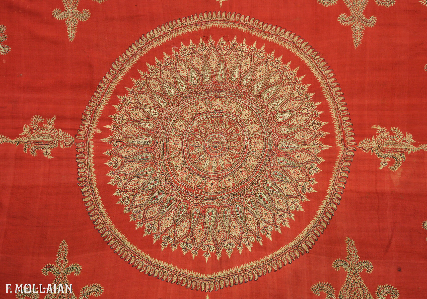 Antique Persian Kerman Textile n°:26805553